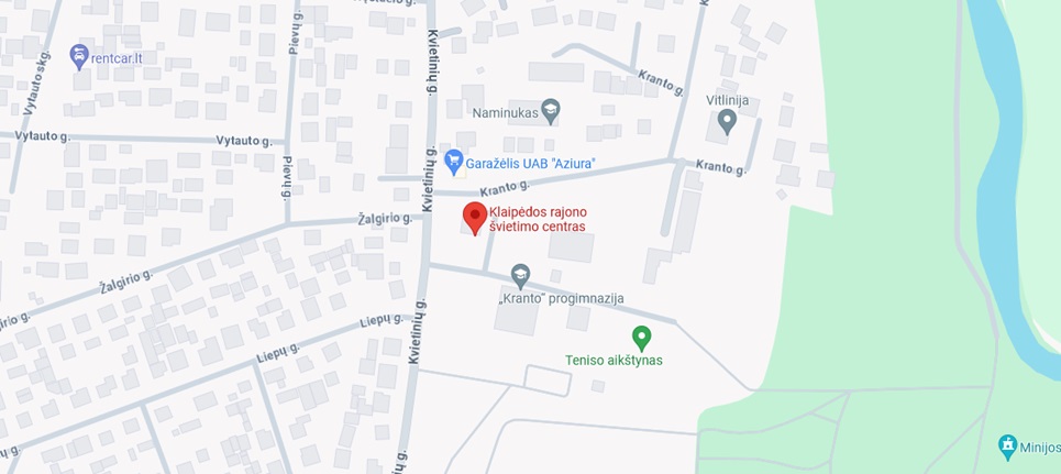 Klaipėdos rajono švietimo centro žemėlapis